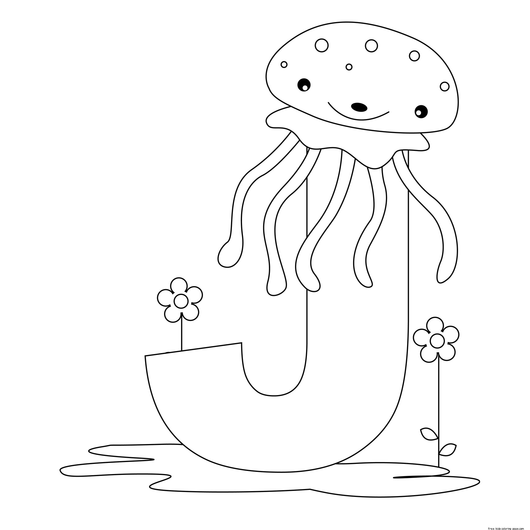 1732x1732 Letter J Coloring Pages