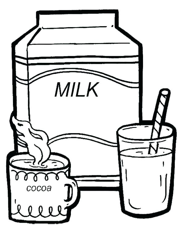610x740 Milk Coloring Page Milk Coloring Pages Milk Coloring Page Cocoa