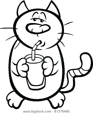 384x470 Coloring Milk Coloring Page Carton Cat Drink Jug Snake. Milk