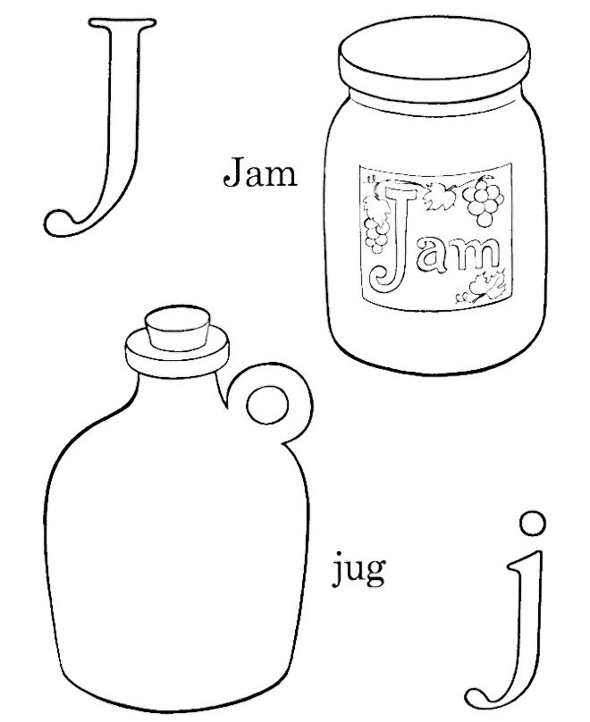 660x808 J For Jam And Jug Coloring Pages Pattern Design Ideas