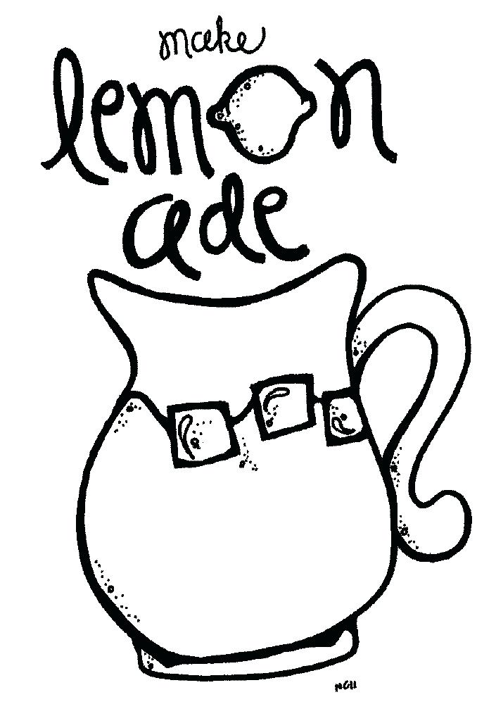 705x1017 Lemonade Coloring Page Lemonade Pitcher Coloring Page Lemonade