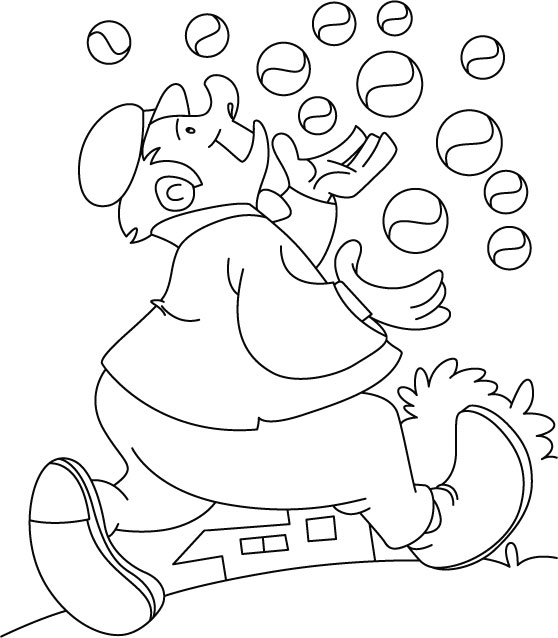 Juggling Coloring Pages