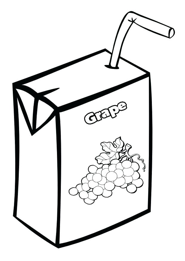 620x875 Box Coloring Page Juice Coloring Page Box Drink Coloring Pages