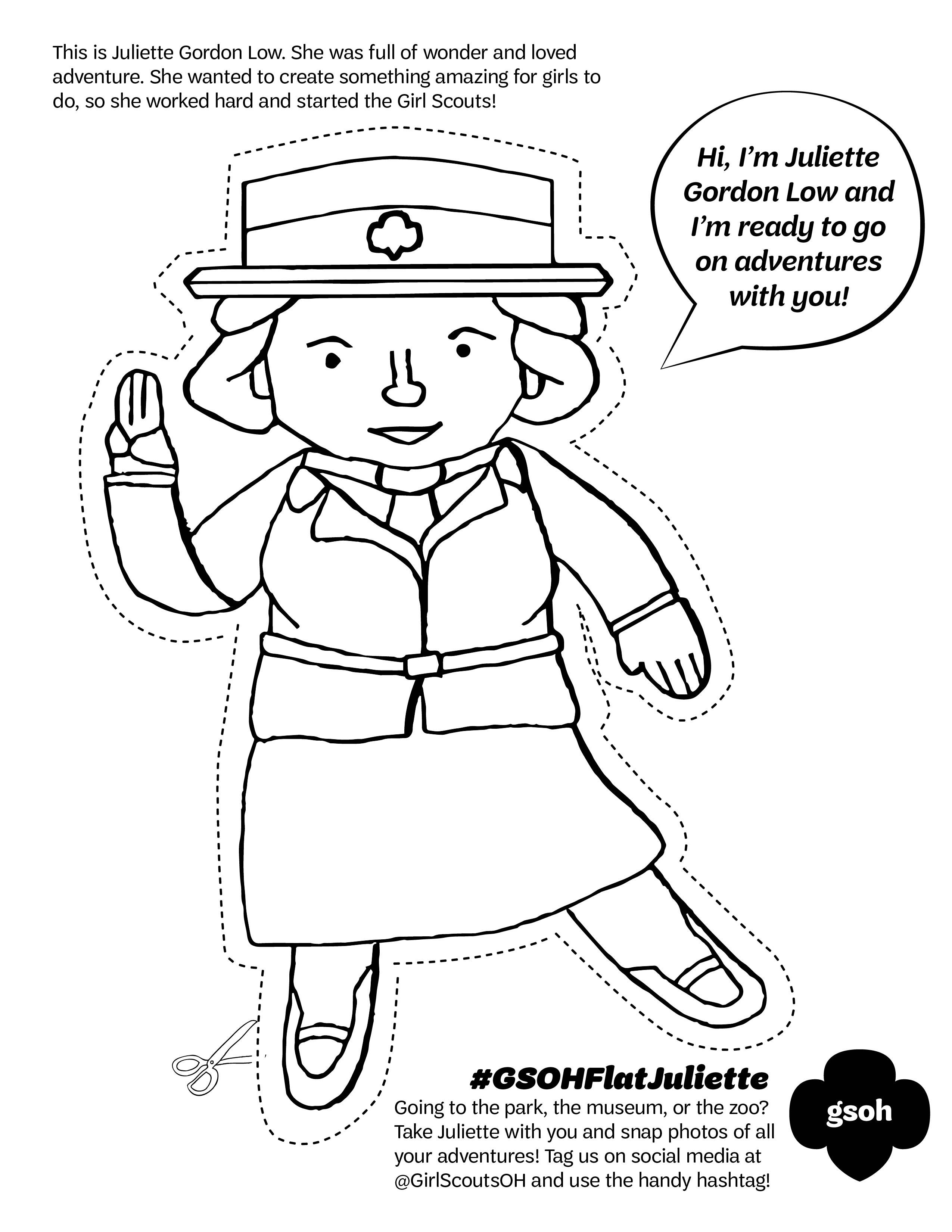 2550x3300 Juliette Gordon Low Coloring Pages To Print Coloring For Kids 2018