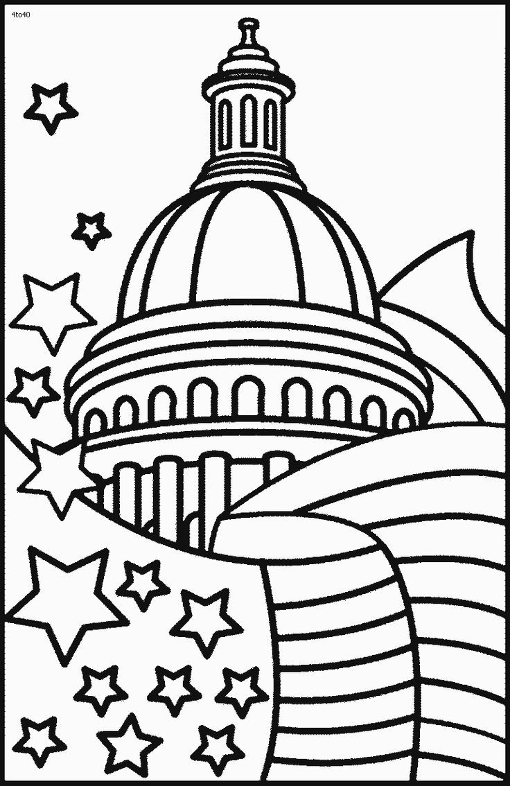 July 4th Coloring Pages Printable