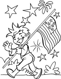 236x306 4th Of July Coloring Page