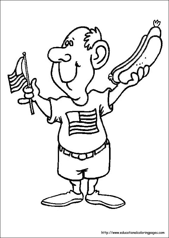 567x794 4th Of July Coloring Pages