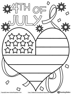 300x400 Fourth Of July Usa Coloring Pages For Preschool Kindergarten
