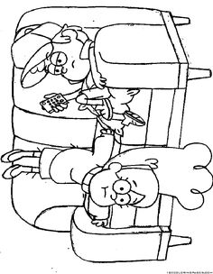 236x304 Gravity Falls Coloring Pages Inside Disney Gravity