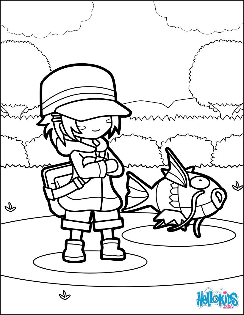 820x1060 Discover This Beautiful Pokemon Magikarp Jump Coloring Page. More