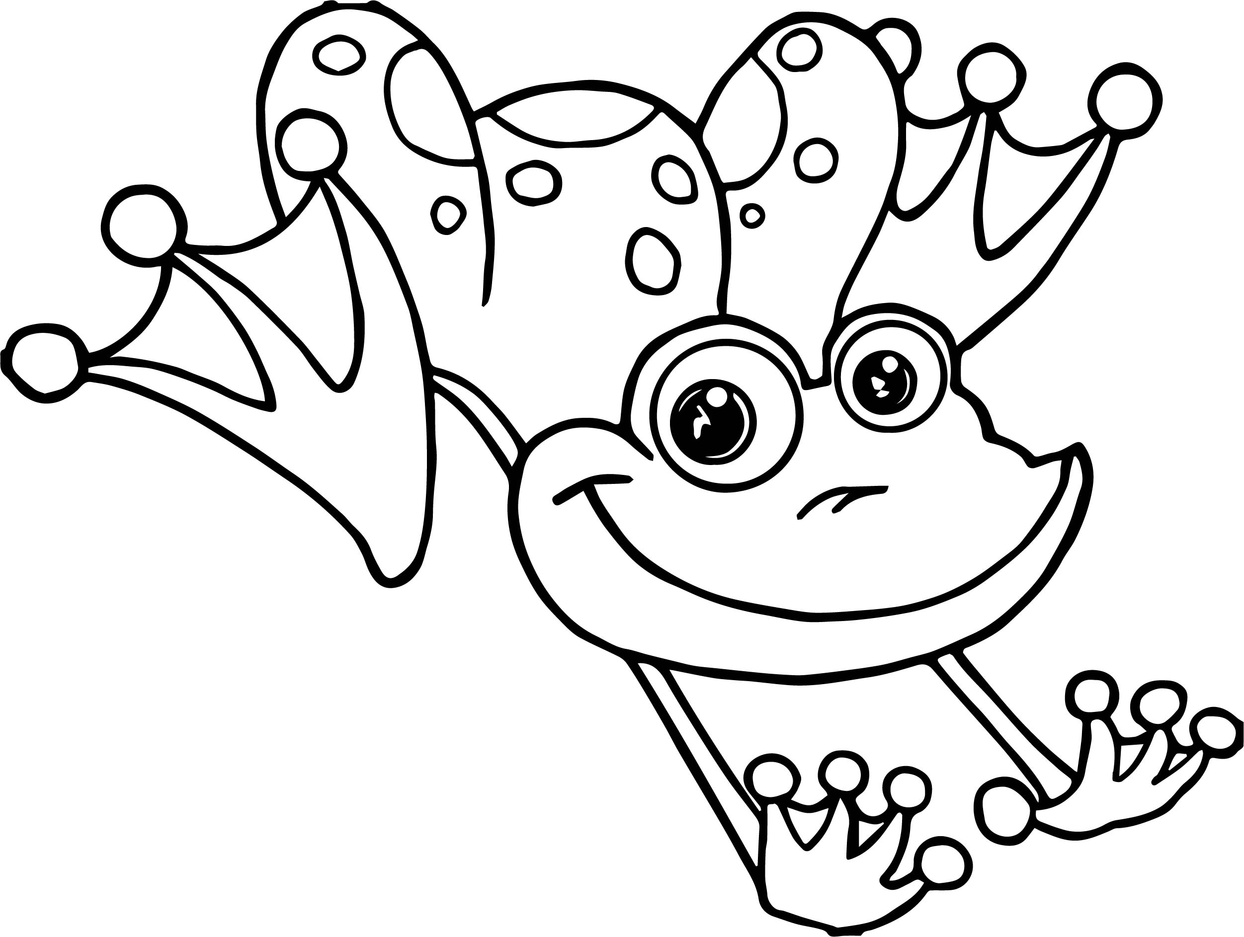 2503x1886 Frog Jumping Coloring Page Wecoloringpage And Jumper
