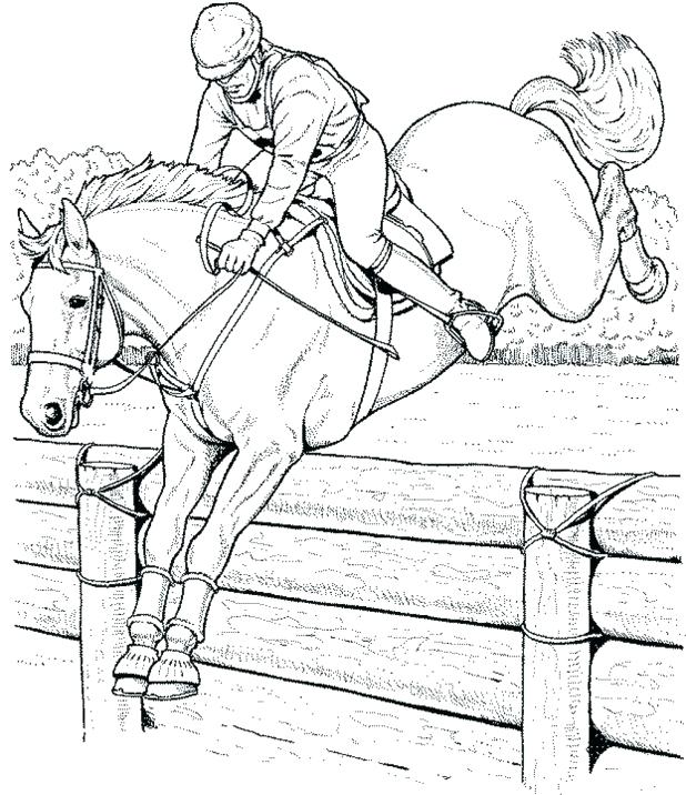 618x716 Horse Jumping Coloring Pages Horse Jumping Coloring Pages Horse