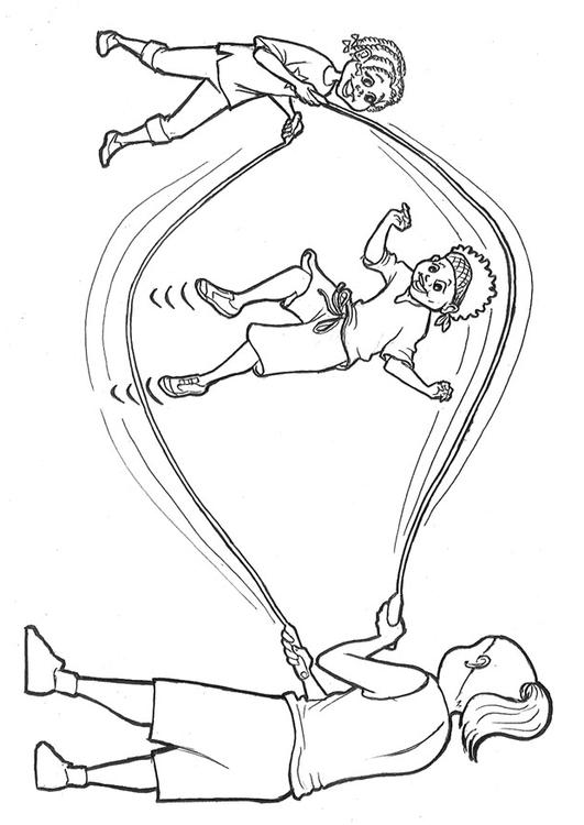 531x750 Coloring Page Jump Rope