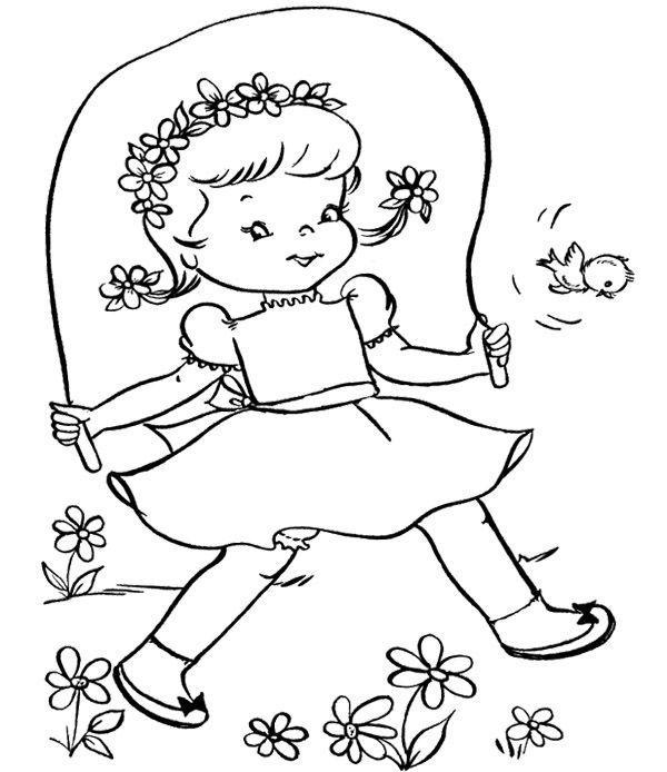 600x694 Spring Coloring Clothes Kids Coloring Pages