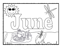 250x193 Coloring Page For June Sing Laugh Learn
