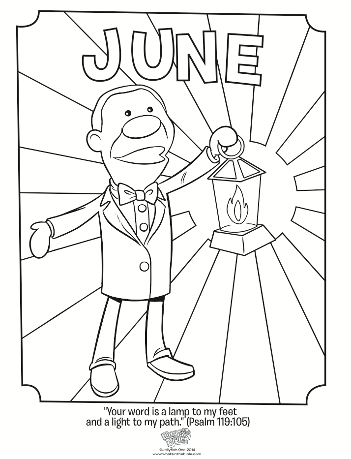 714x933 June Coloring Page