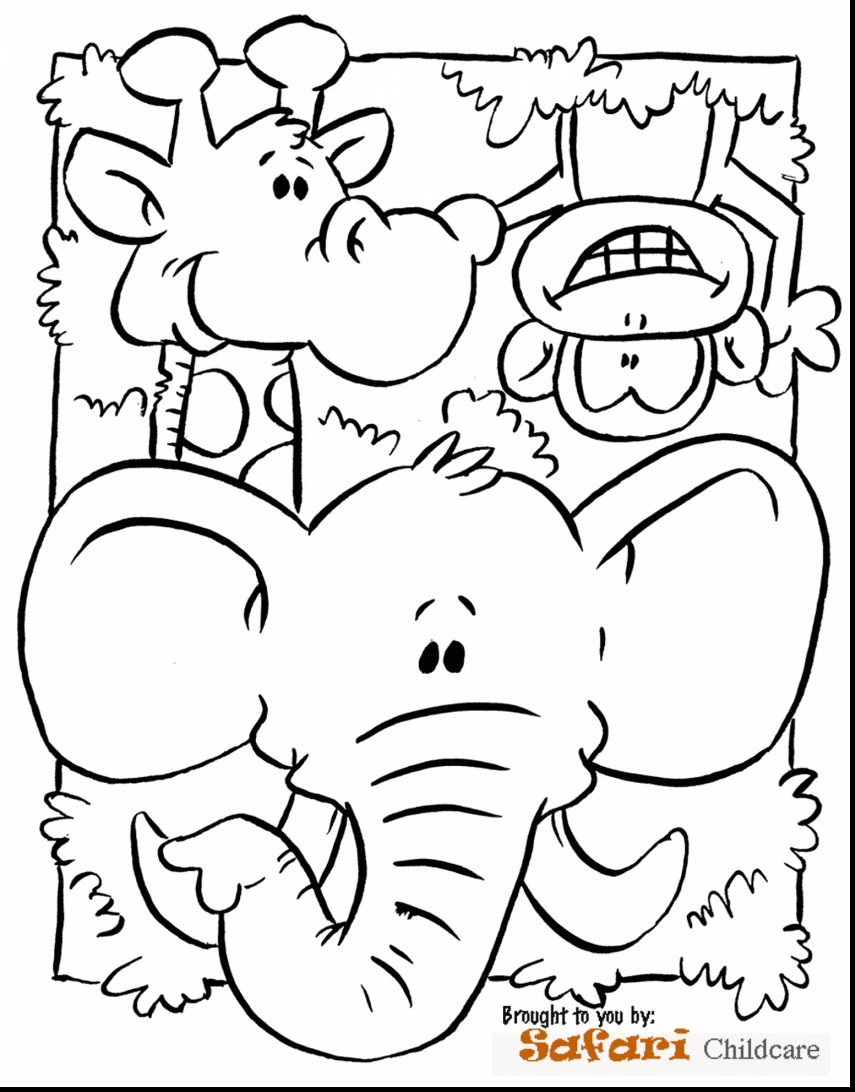 1722x2200 Remarkable Preschool Jungle Animals Coloring Pages With Page