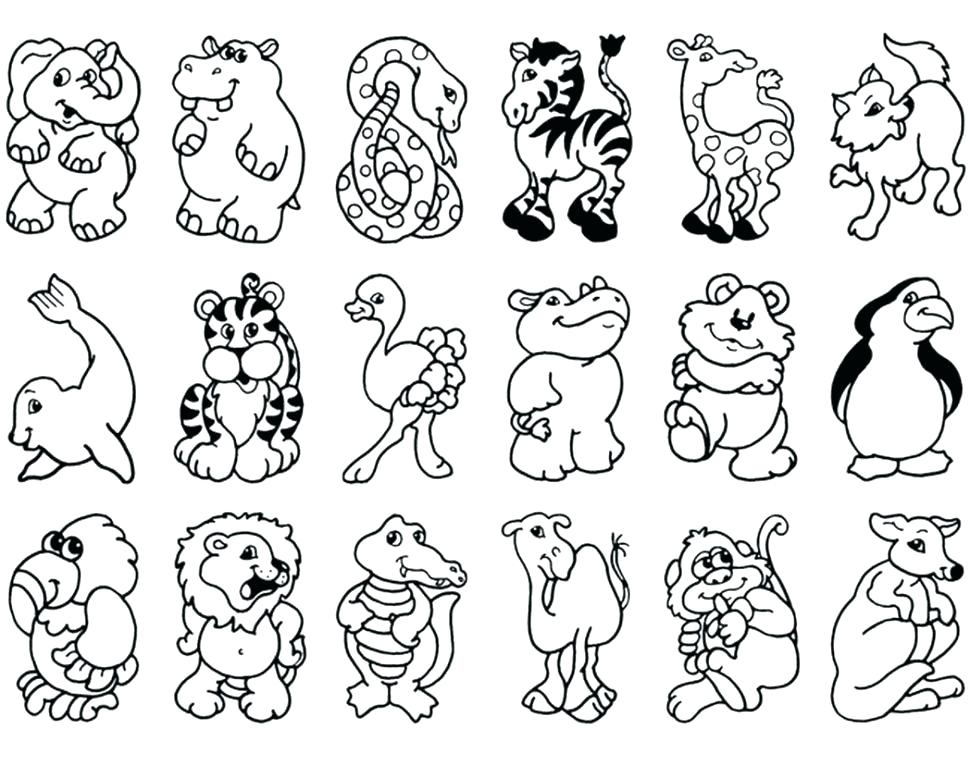 970x779 Animal Color Page Jungle Animals Coloring Pictures 5 Extraordinary