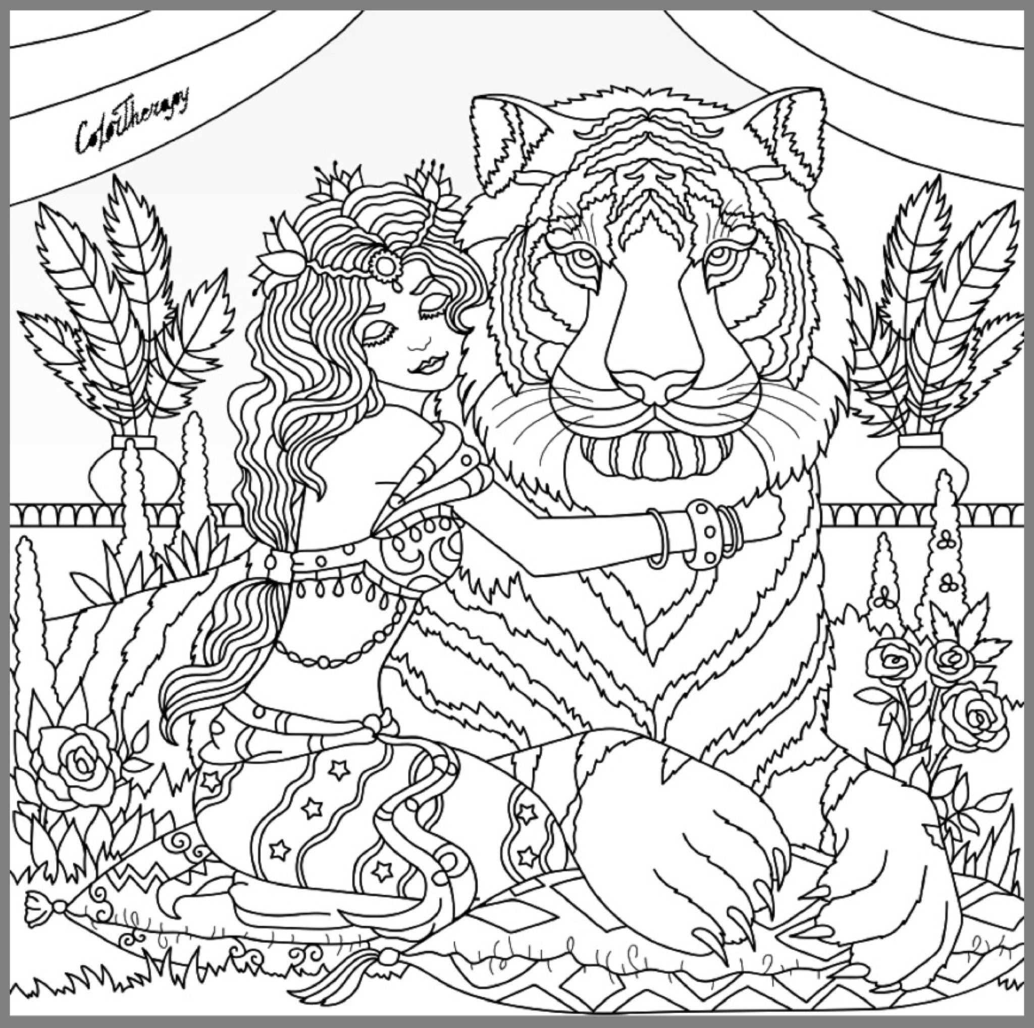 2048x2036 King Of The Jungle Coloring Page Coloring Pages For Adults