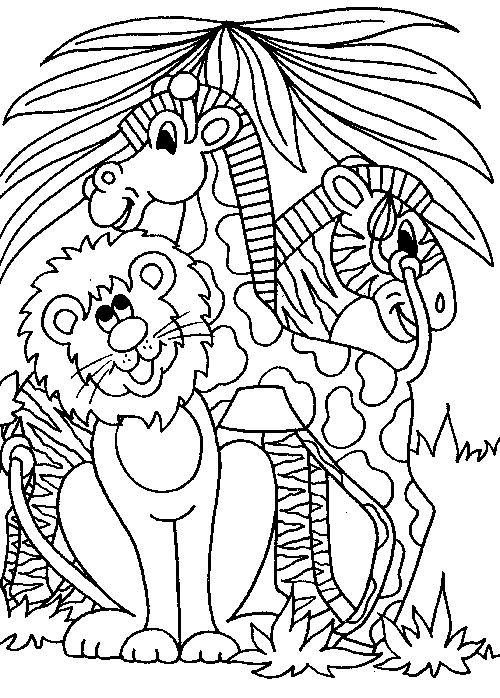 Jungle Coloring Pages For Kids