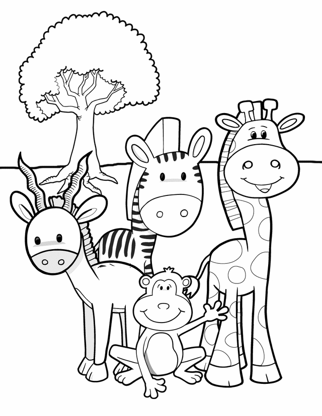 640x828 Ingenious Inspiration Ideas Printable Jungle Animal Coloring Pages