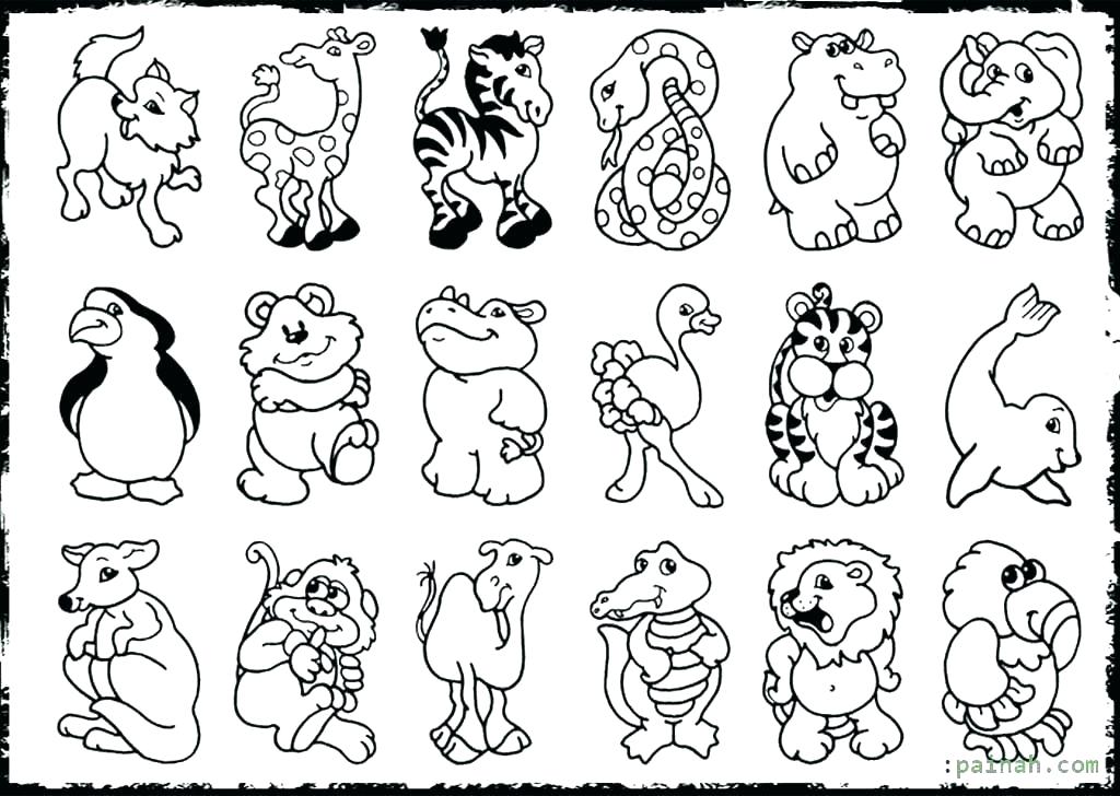 1024x728 Elegant Jungle Animal Coloring Pages For Free Printable Jungle