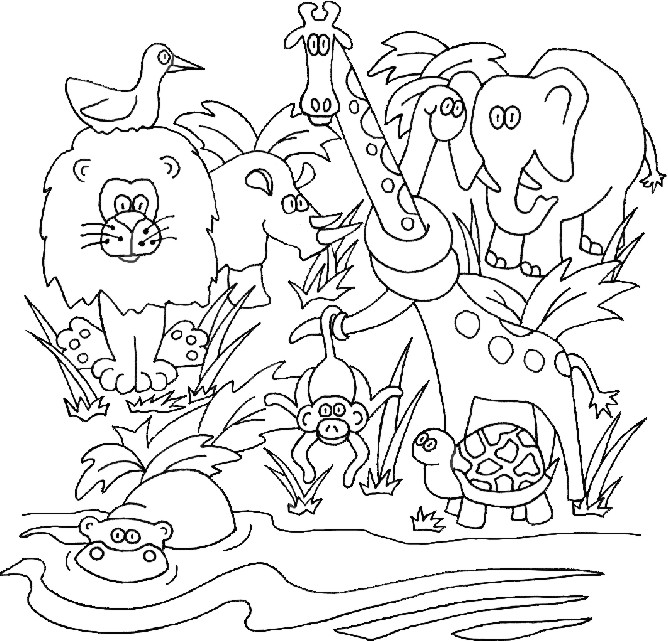 668x641 Free Colouring Pages.
