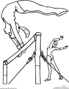 236x304 Coloring Pages For Kids Gymnastics Olympic Layla