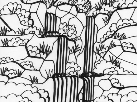440x330 Jungle Leaves Colouring Pages, Jungle Leaves Coloring Pages