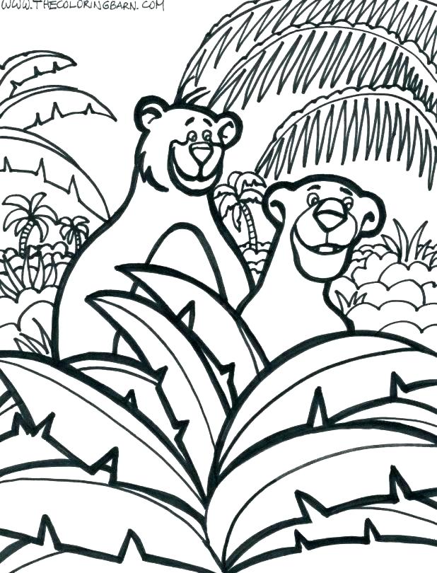 618x810 Jungle Coloring Page Jungle Book Coloring Page Jungle Printable