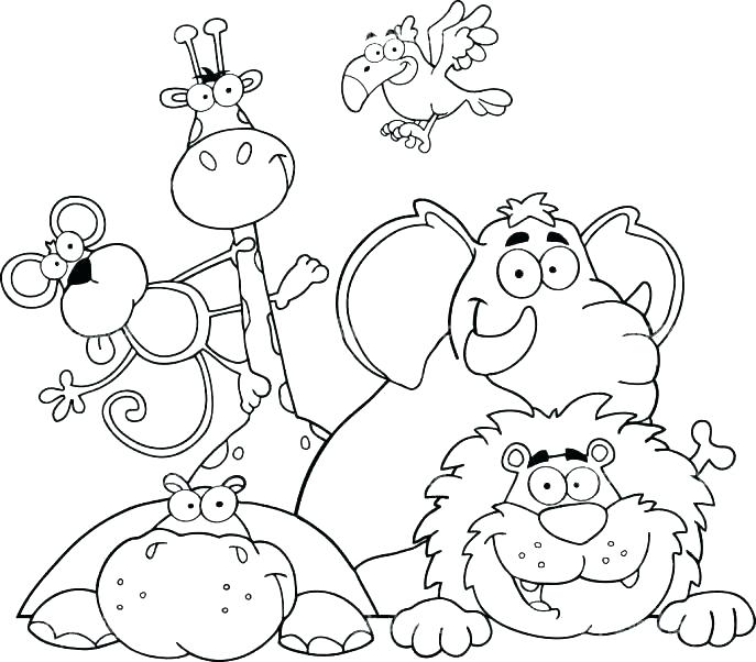 687x602 Animal Printable Coloring Pages Cortefocalsite Animal Printable