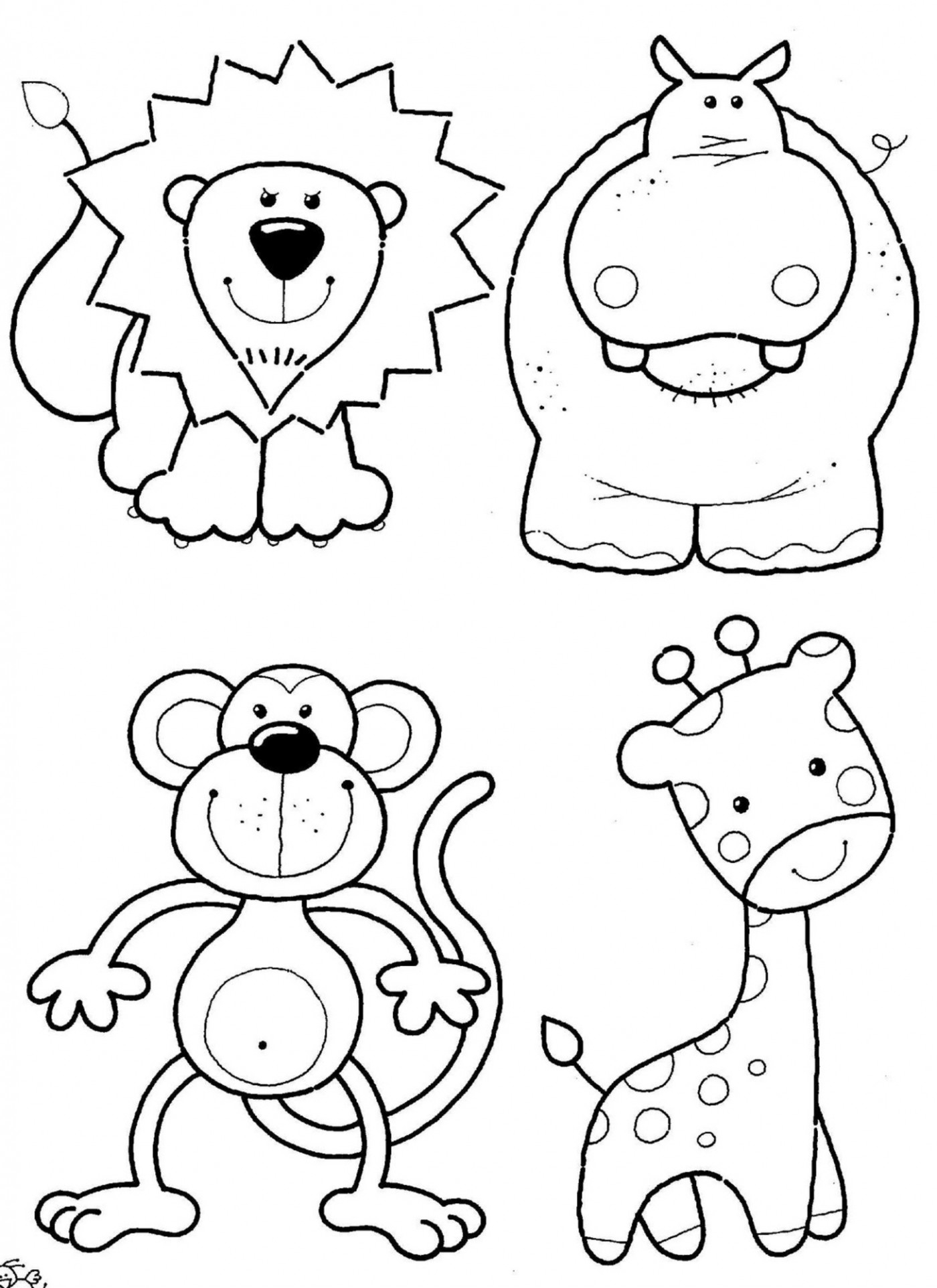 1400x1924 Printable Jungle Animals Printable Coloring Pages Free Coloring