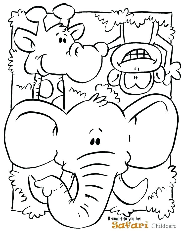 Jungle Scene Coloring Pages