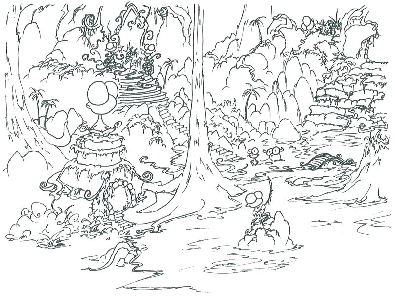 800x599 Jungle Book 2016 Coloring Pages Jungle Coloring Page Jungle Scene