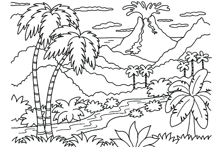 720x480 Nature Coloring Pages Winter Scenery Coloring Pages Download Free