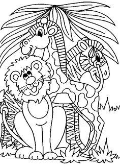 236x329 Printable Jungle Animals Coloring Pages Jungle Animals 006