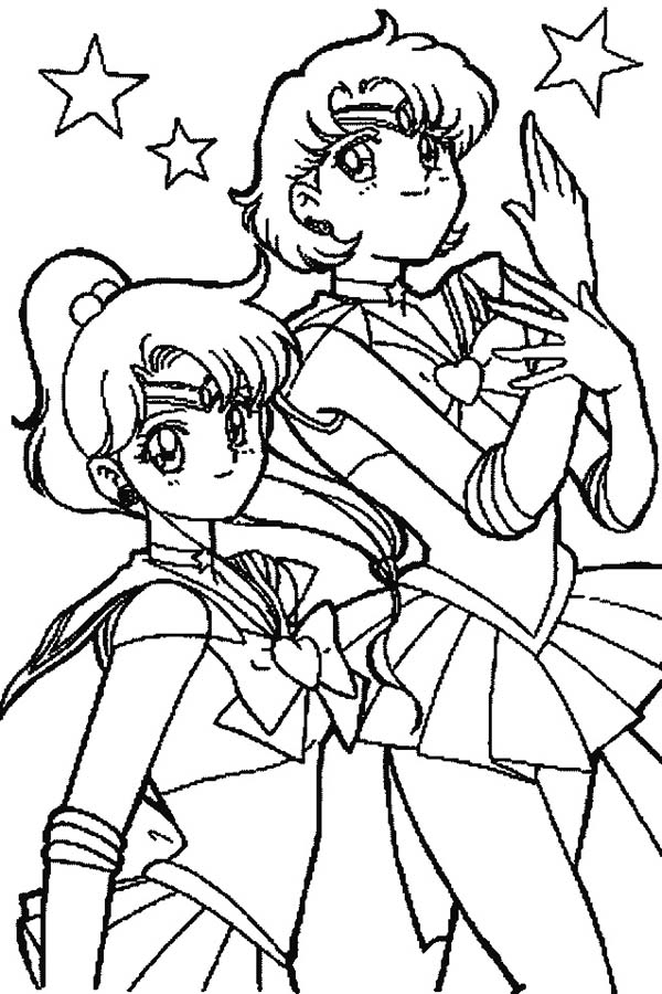 600x900 Jupiter Coloring Pages Sailor Jupiter And Sailor Mars In Sailor