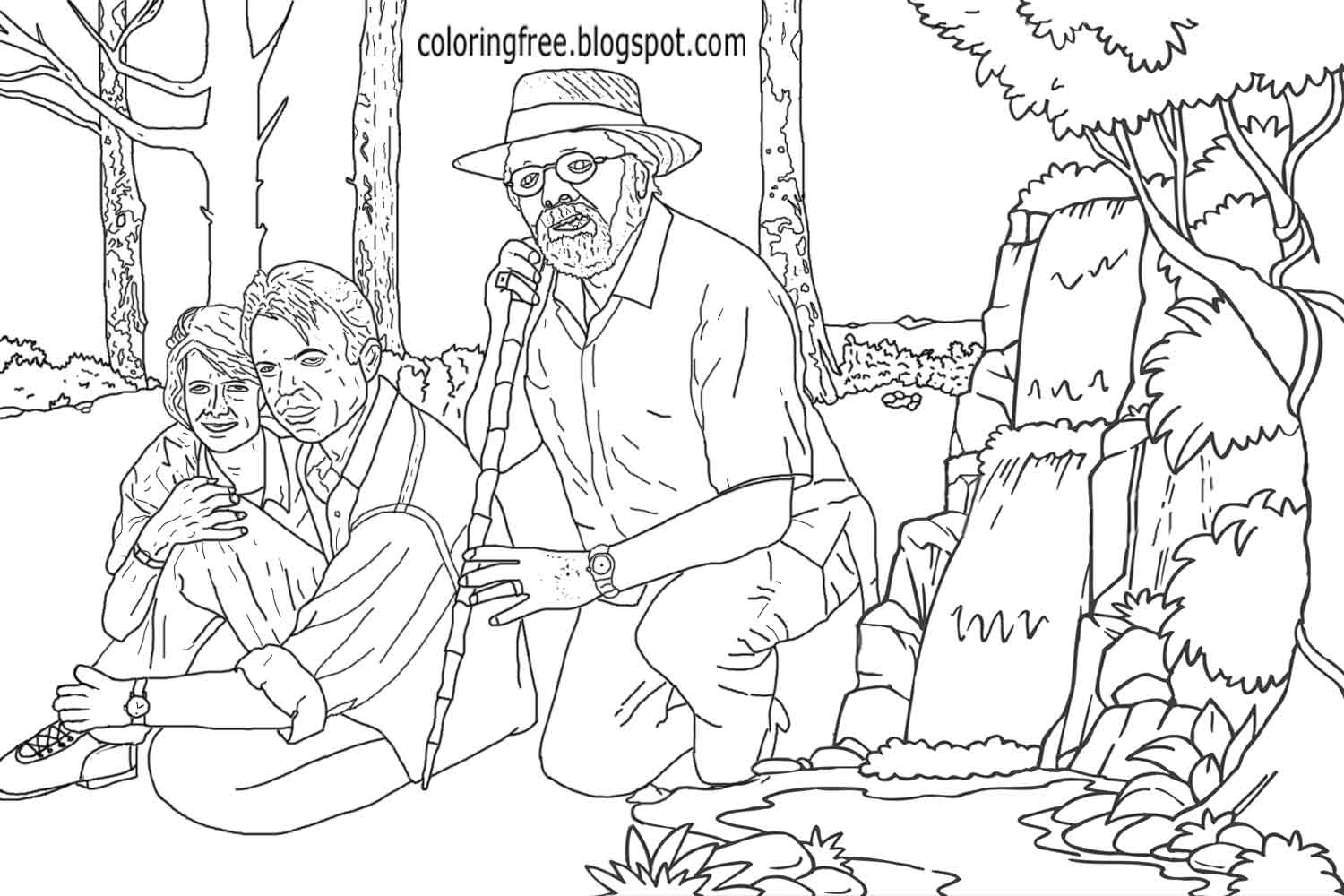 1500x1000 Jurassic Park Coloring Pages