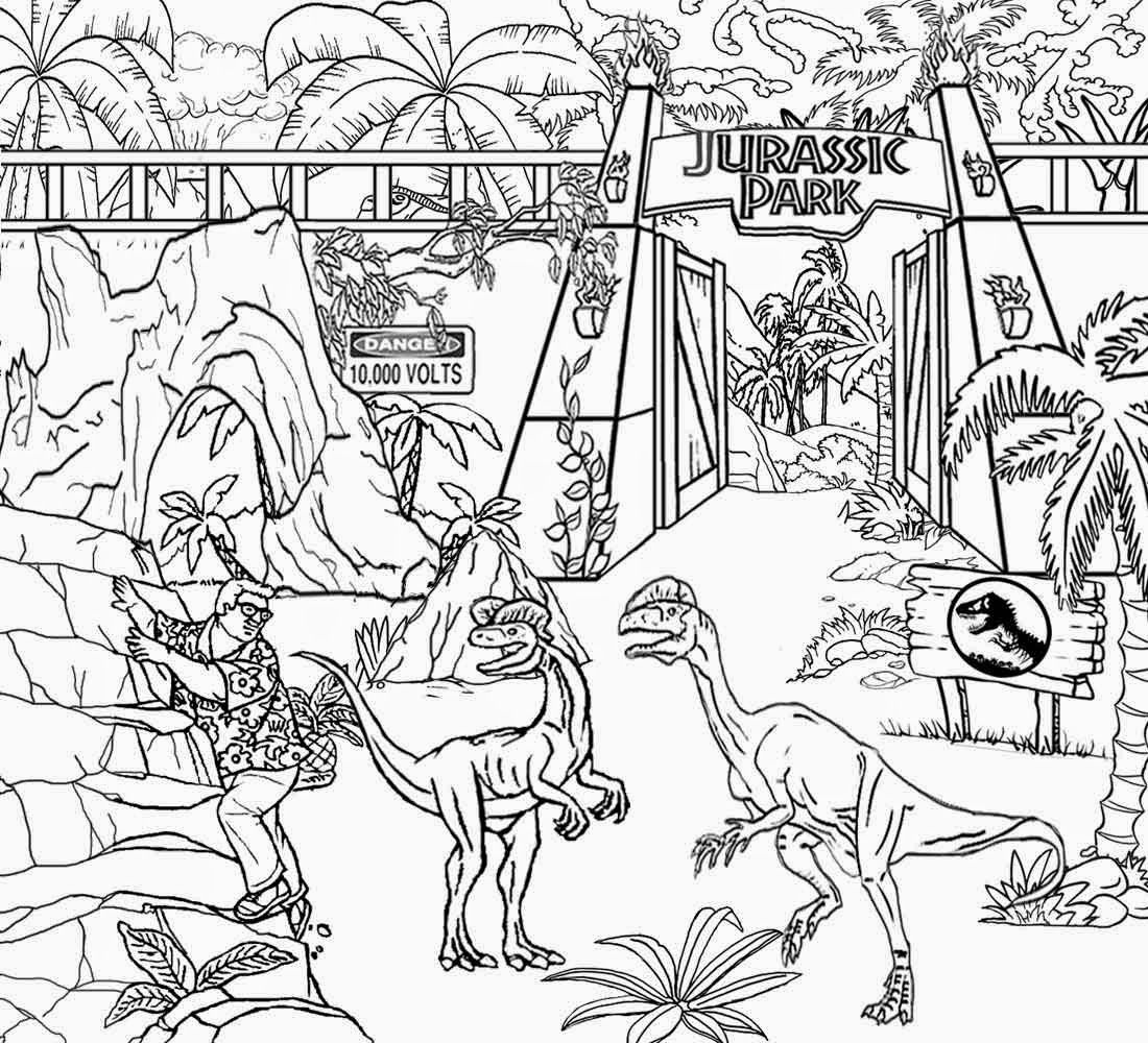 1100x1000 Jurassic World Coloring Pages Free Printing 27. Free Printable