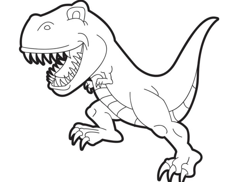 792x634 T Rex Coloring Pages