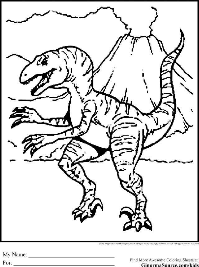 640x861 Jurassic Park Coloring Pages 424774