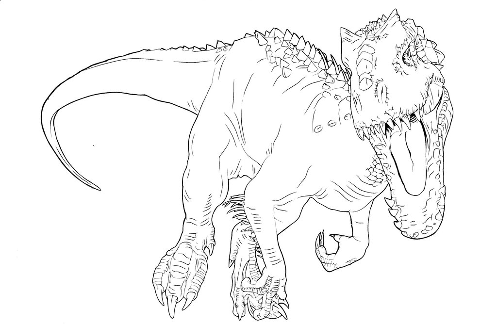 1024x668 Jw Color Book Indominus Rex 1 By Rex15 D9vnjzu For Jurassic World
