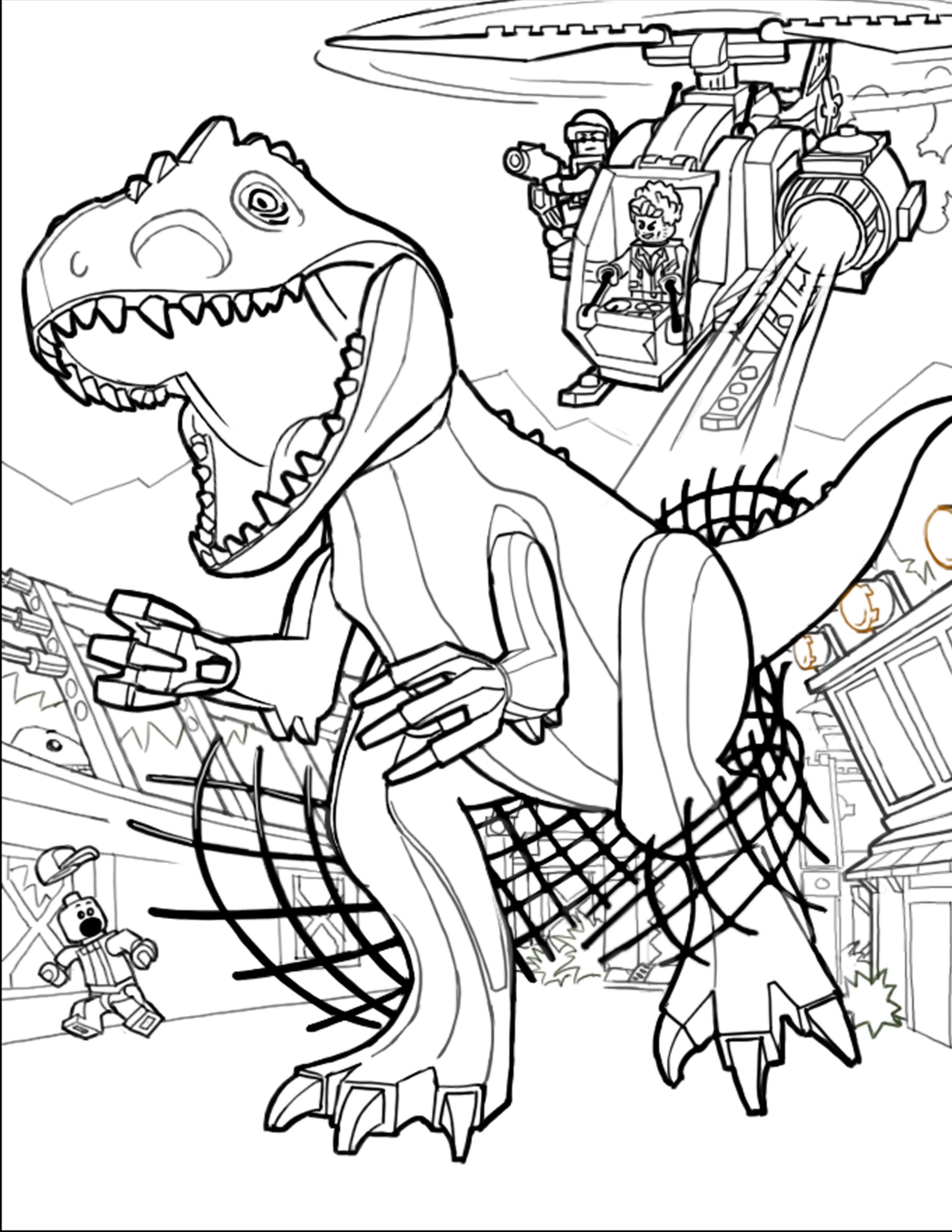 2550x3300 Cool T Rex Coloring Pages Printable Gallery Professional Resume