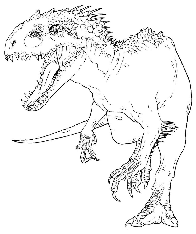 818x976 Indominus Rex Coloring Page Coloring Pages Jw Color Book 3 By