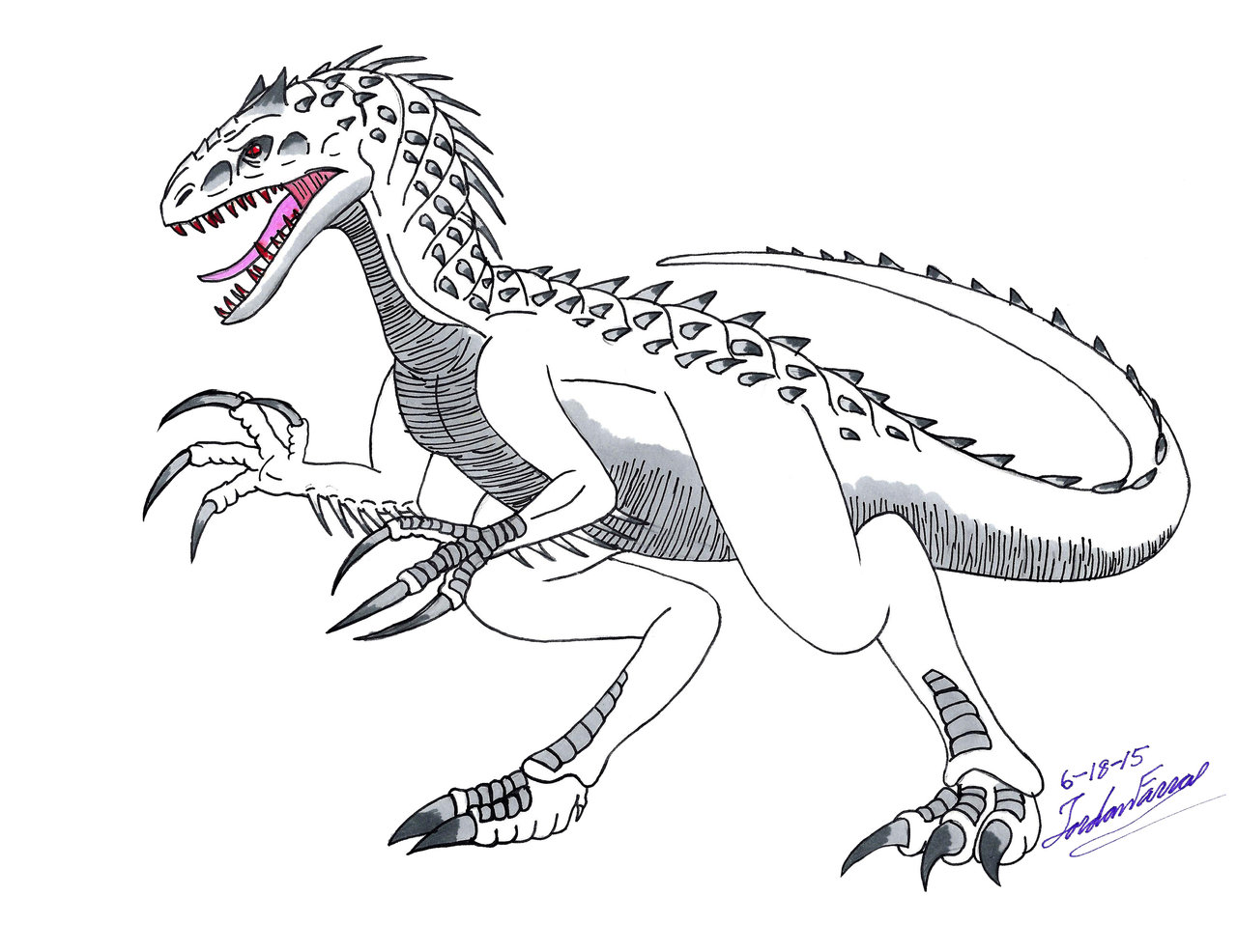 1280x986 Indominus Rex Coloring Pages