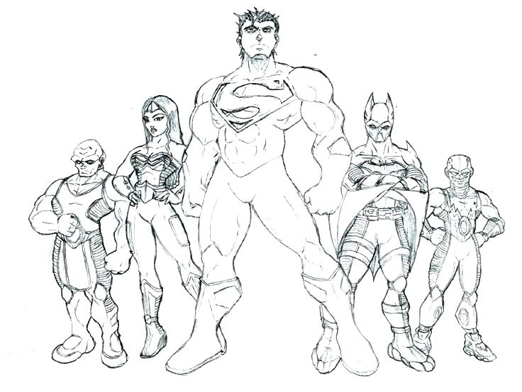 736x553 Justice League Coloring Pages Avengers Vs Justice League Coloring