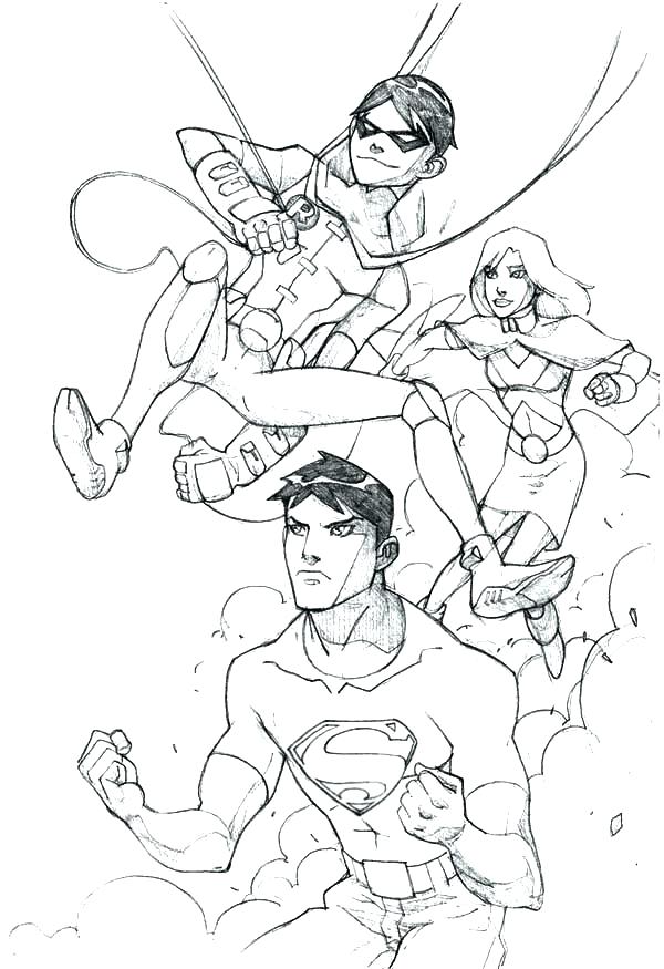 600x875 Justice League Coloring Pages Justice League Unlimited Coloring