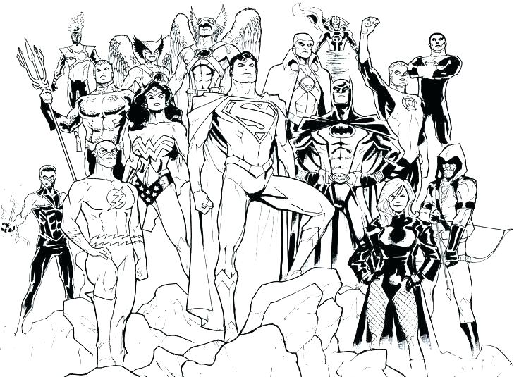 736x535 Justice League Coloring Pages To Print How You Can Attend Justice