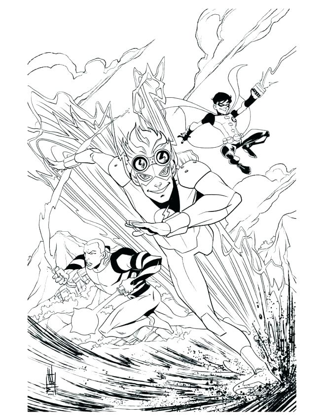 657x850 Young Justice Coloring Pages Robin Printable Coloring Young