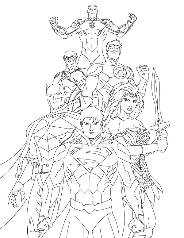 600x776 Justice League Coloring Pages To Print Brexitbook.club
